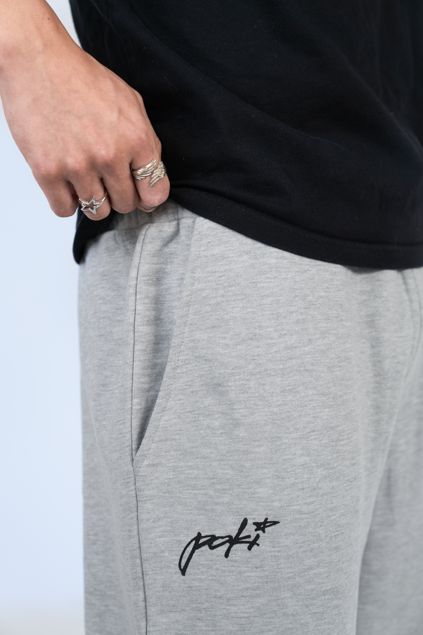 POKI STAR CUFFED JOGGERS